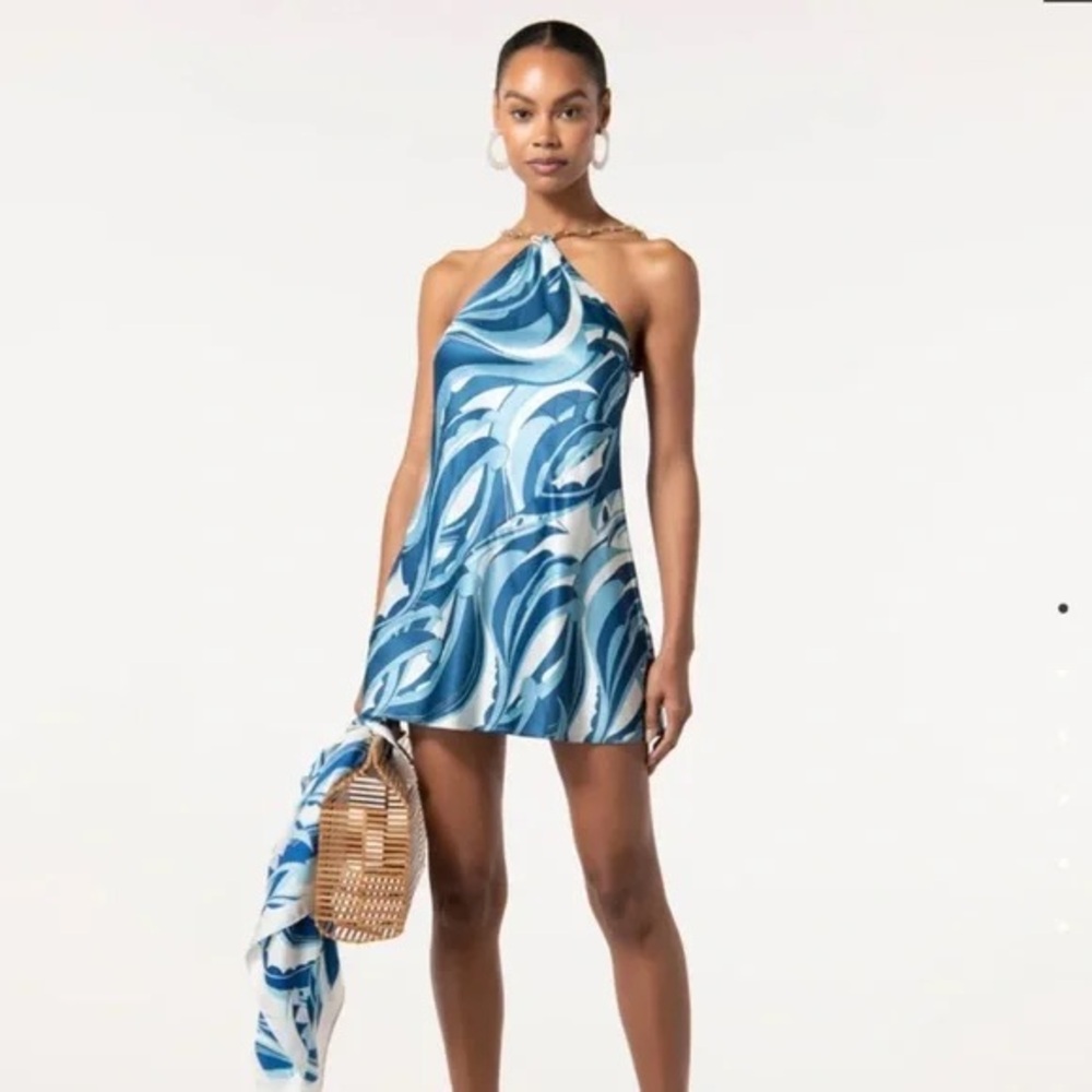 NWT Cult Gaia Minna Graphic Print  Dress size M